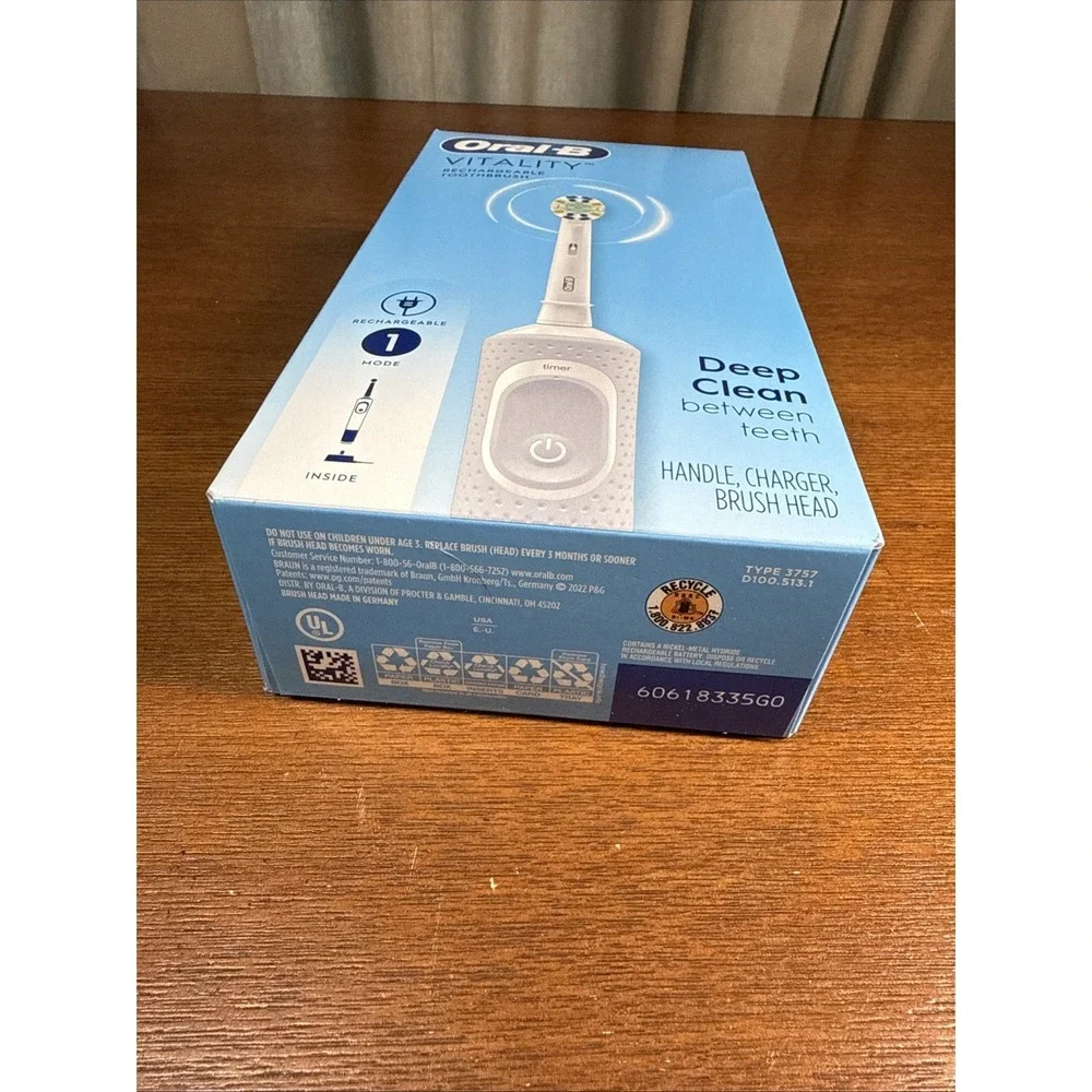 NEW Oral-B Vitality Rechargeable Electric Toothbrush - White